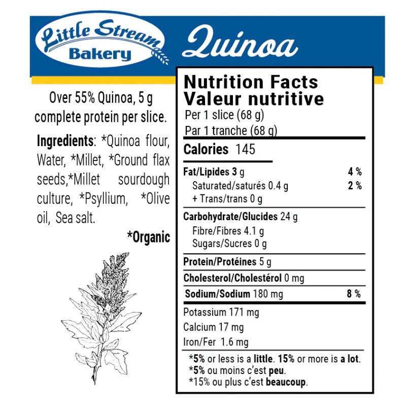 Quinoa - Gluten Free Organic Sourdough Bread