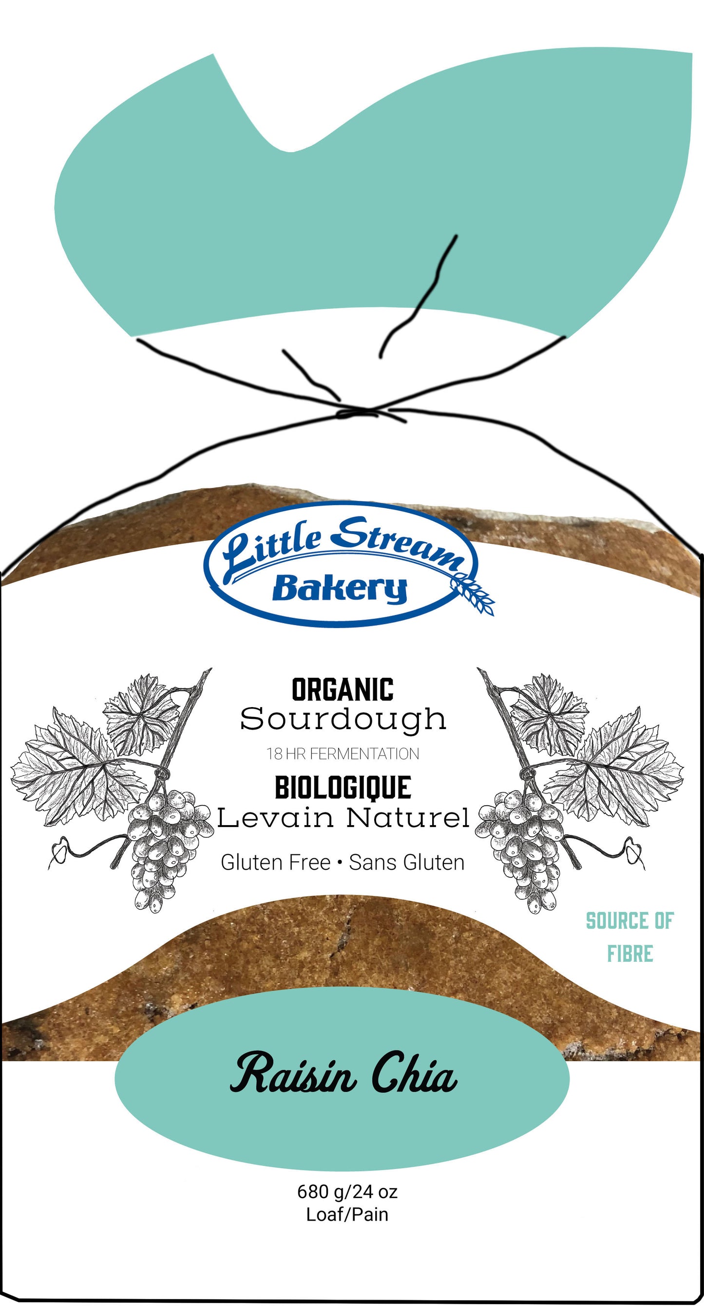 Raisin Chia - Gluten Free Organic Sourdough Bread